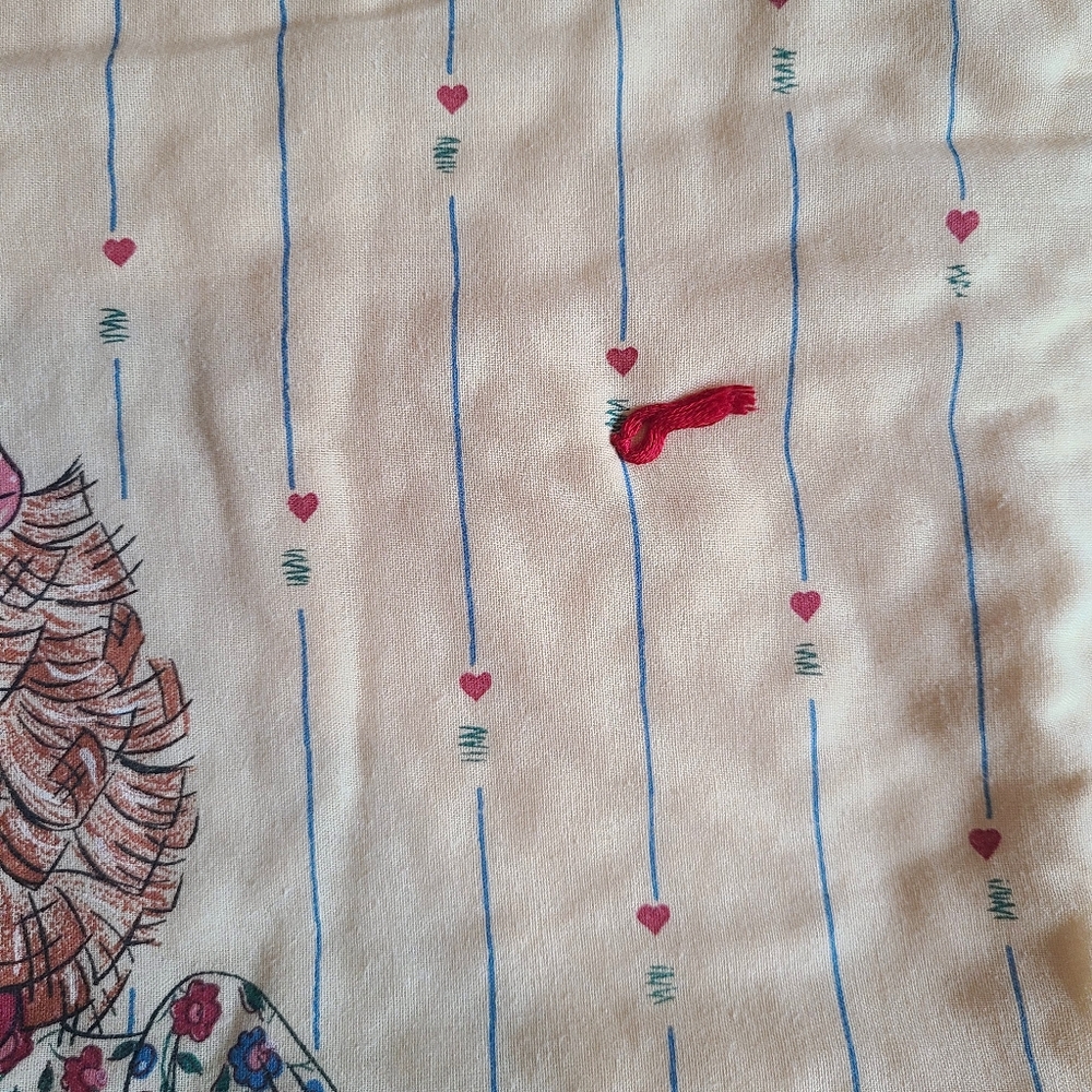 Vtg Raggedy Ann & Andy Baby Quilt Wall Hanging Throw Blanket Nursery Handmade - Picture 9 of 15